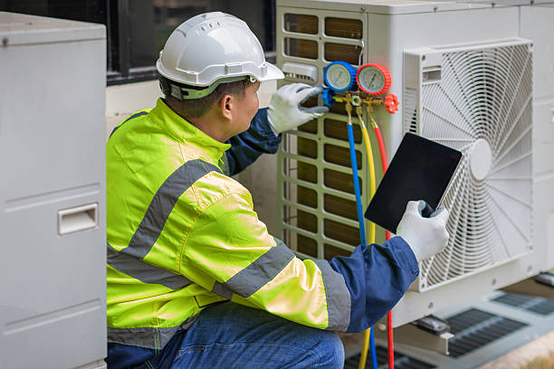 Professional Hvac technician working in North Hills, CA